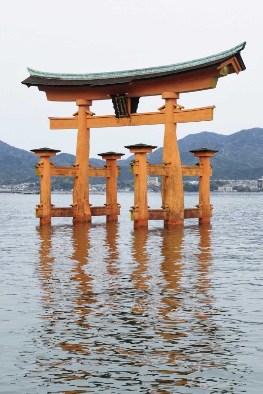 The Floating Otorii gate at Miyajima, Japan.
