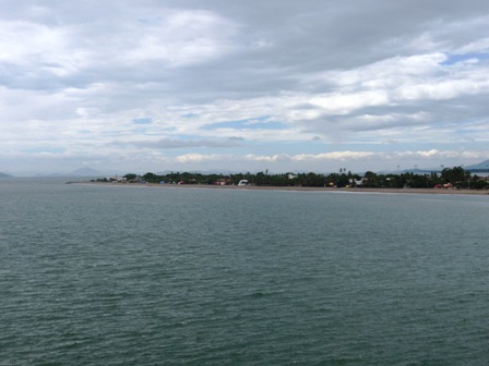 View from our Mariner balcony sailing out of Mexico