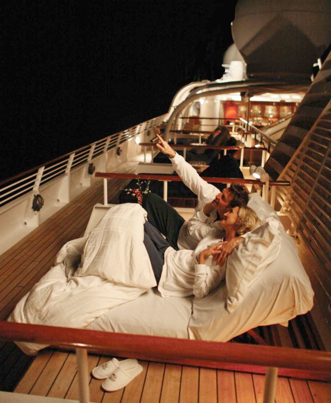 Gaze at the star on deck with that special someone on your SeaDream cruise.