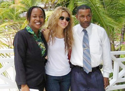 Shakira poses in Tobago, the less visited half of Trinidad and Tobago.