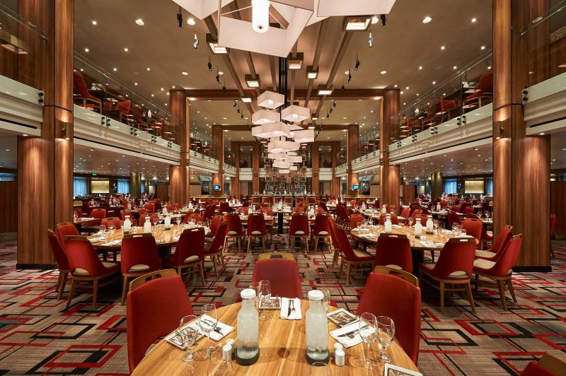 Meridian is the complimentary restaurant open for breakfast, lunch and dinner on Carnival Horizon.