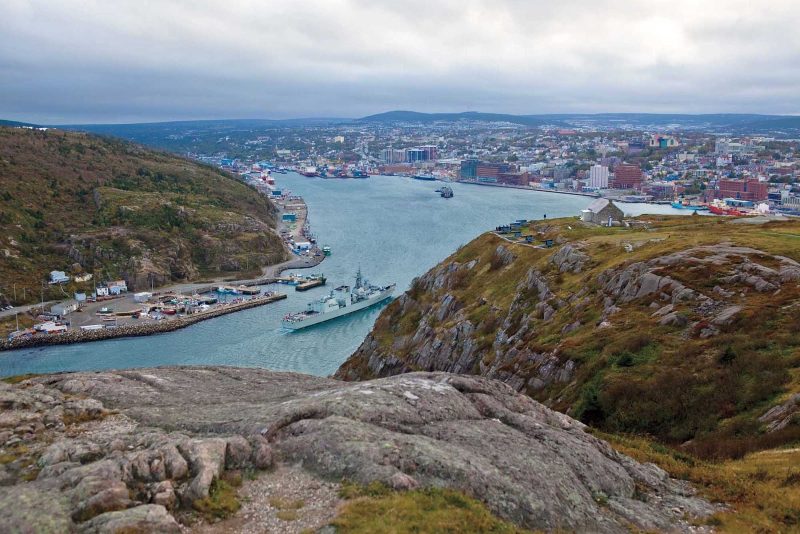 St. John's, capital of Newfoundland and Labrador, as seen from Signal Hill.