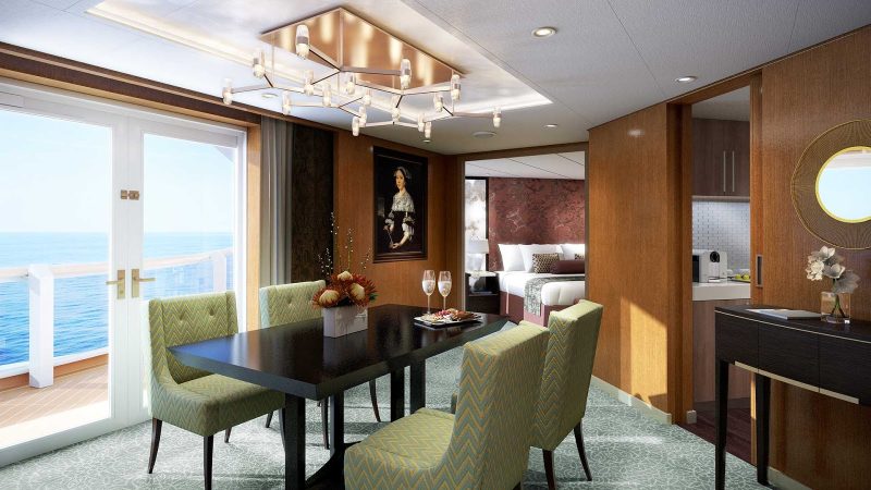 The Pinnacle Suite on Holland America's Koningsdam: refined and spacious.