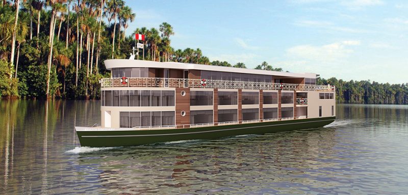 Amazon Discovery sails through Peru along the Amazon River. 