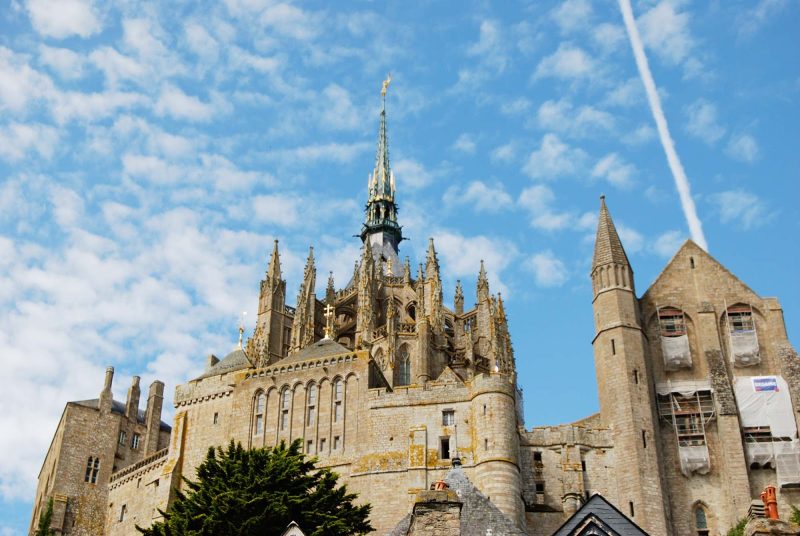 The Abbey of Mont St. Michel, France, was built in the 11th century.
