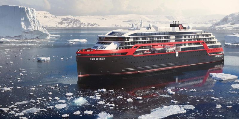 MS Roald Amundsen is the new hybrid-powered expedition cruise ship from Hurtigruten that offers wide-ranging itineraries around the globe.