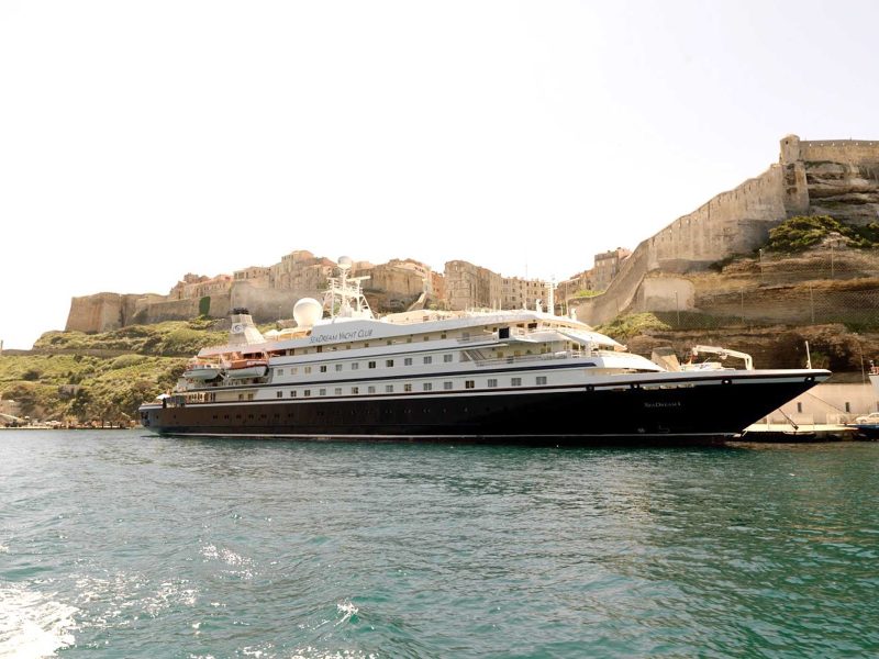 Vist Bonifacio, Corsica, Galaxidi, Greece, and other smaller ports of call on a SeaDream cruise.
