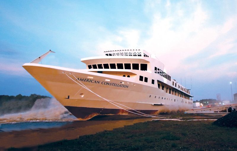 A rendering of American Constellation, the new coastal ship from American Cruise Lines.