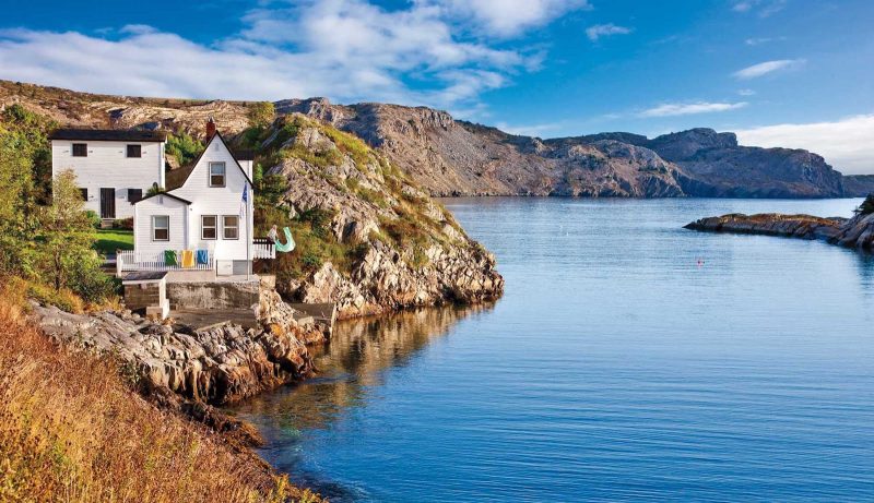 Brigus White House in Brigus, a small fishing community in Conception Bay, Newfoundland and Labrador.