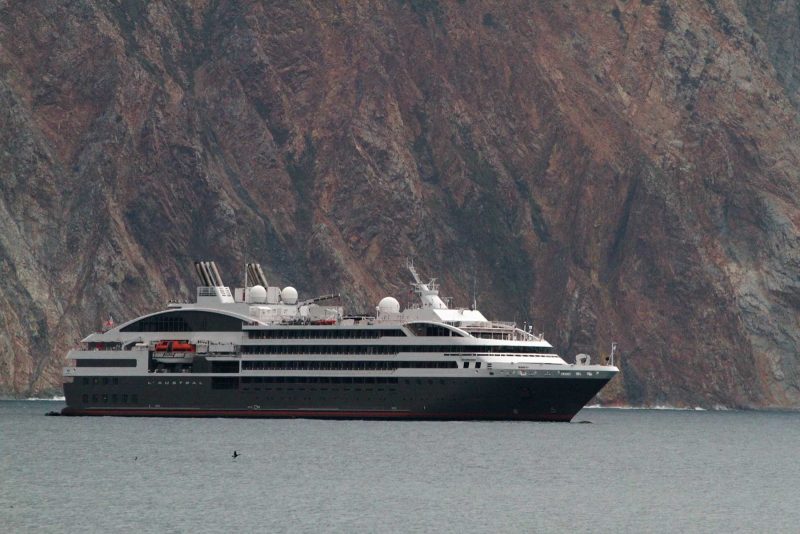 The 264-passenger L'Austral from Ponant on a luxury river cruise in Russia.