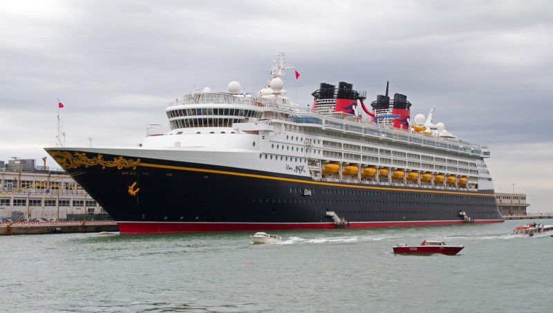 Disney Magic docked in Venice, Italy.