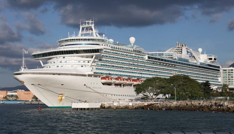 Ruby Princess docked in Puerto Vallarta, Mexico.
