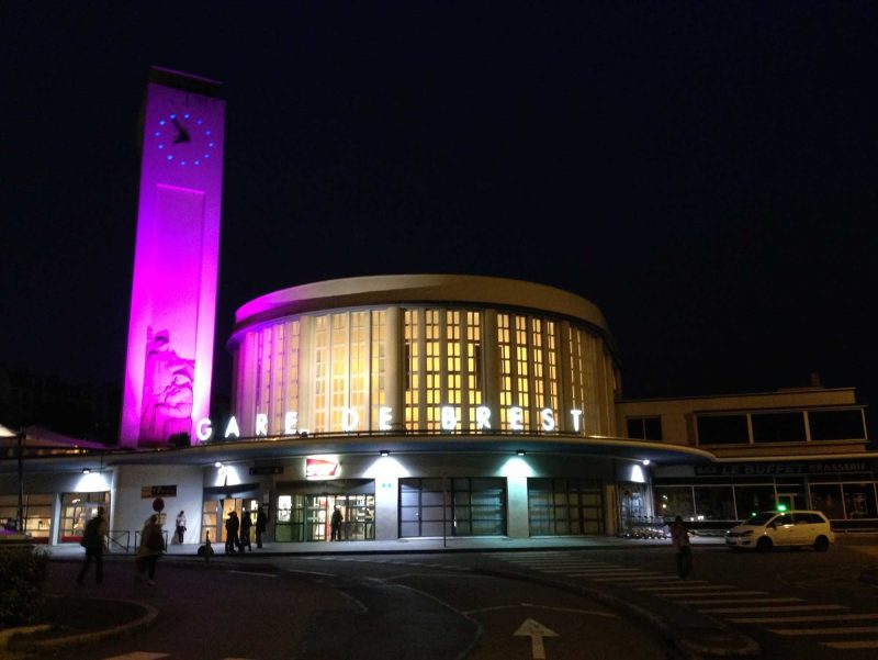 The train station in Brest, France.