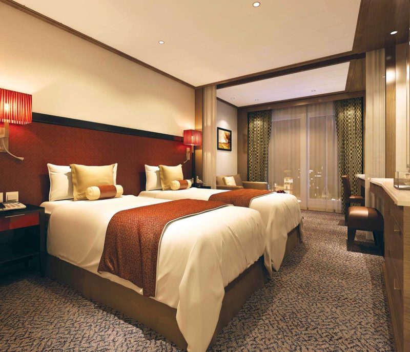 A look at the Uniworld Signature Suite aboard Century Legend. The suites, measuring 266 square feet and located on the Bridge Deck, come with a number of exclusive Uniworld amenities to make your trip to China even more rewarding.