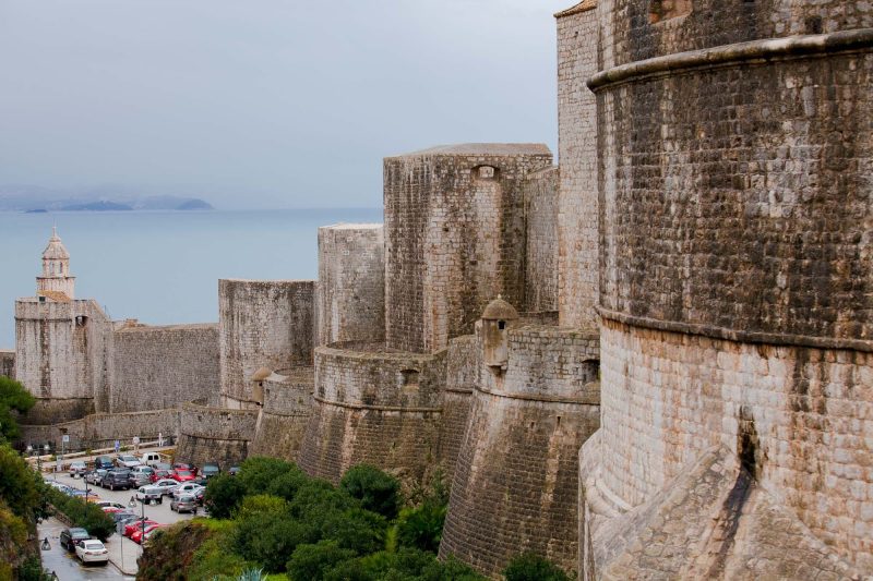 Old Dubrovnik's walled compound, completed in the 13th century and later reinforced, has a circumference of more than a mile and a half.