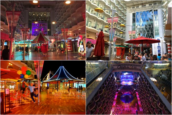 Boardwalk neighborhood on Royal Caribbean’s – Oasis of the Seas cruise ship