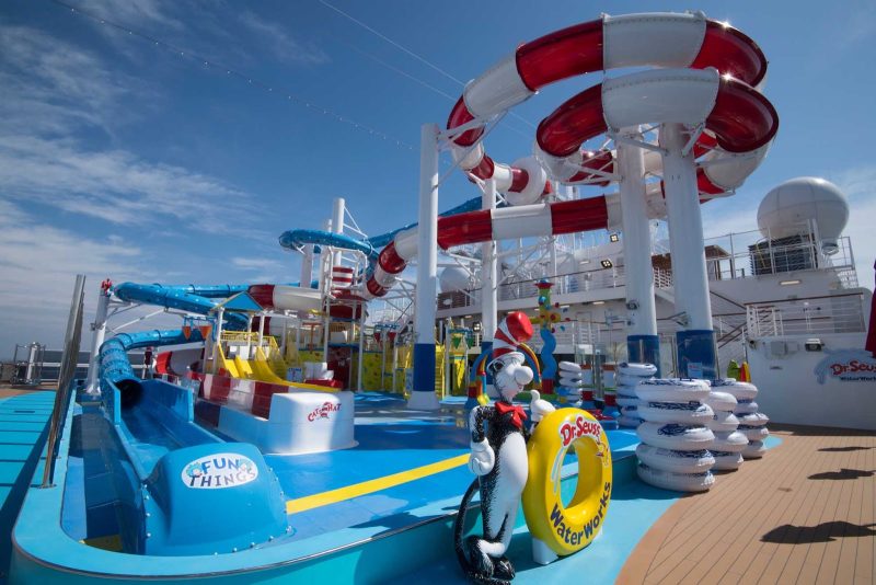 Enjoy the twists and turns of the Dr. Seuss WaterWorks on Carnival Horizon.