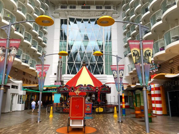 Carousel in the Boardwalk neighborhood on Oasis of the Seas cruise ship