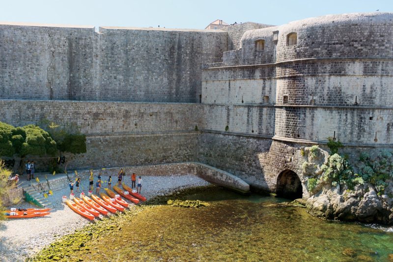 A fun way to see Dubrovnik, Croatia, is by kayak during your Tere Moana cruise.
