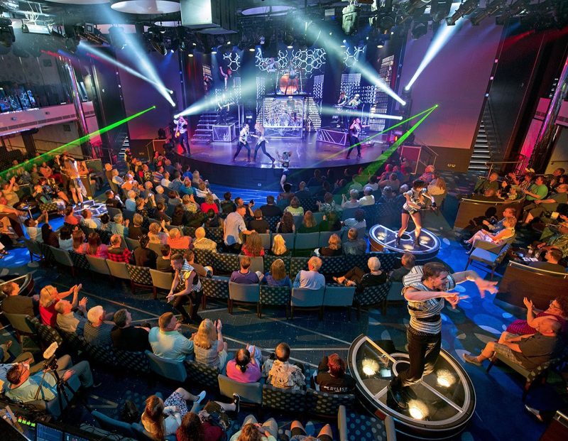 The show "America Rocks!" performed on Carnival Vista. 
