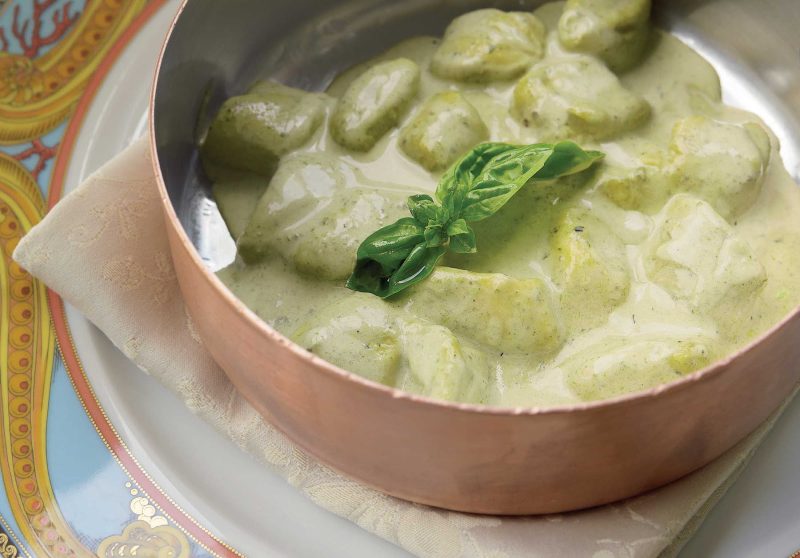 Try the freshly made gnocchi with pesto at Toscana on Oceania Cruises.