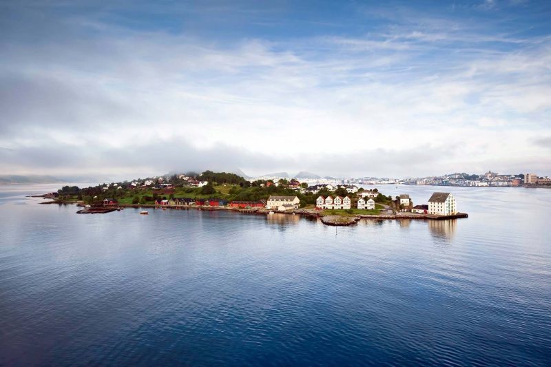 Ålesund, a seaport in Norway noted for its Art Nouveau architecture.