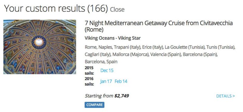 Compare Example A: Click the COMPARE button.