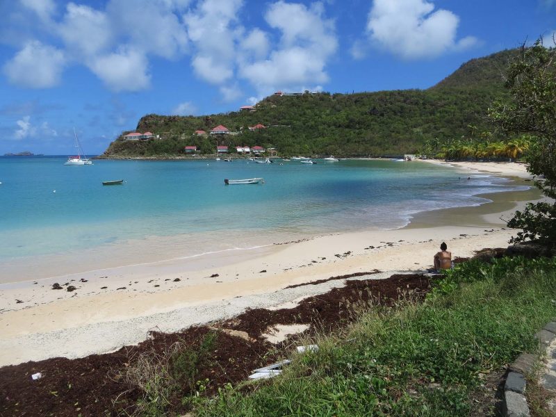 St. Jean Beach, or Baie de Saint Jean, on St. Barts in the Caribbean.