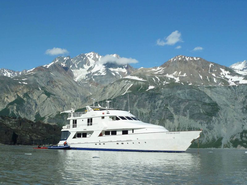 Safari Quest moored in Alaska's Inside Passage.
