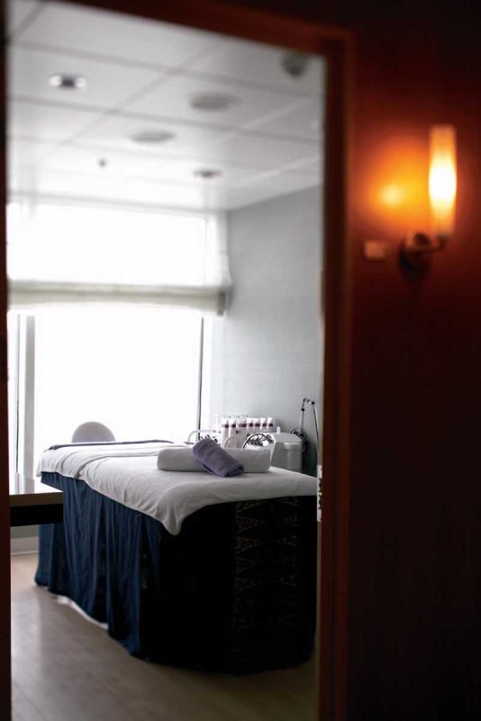Treat yourself to a massage in the tranquil Aqua Spa aboard Celebrity Century.