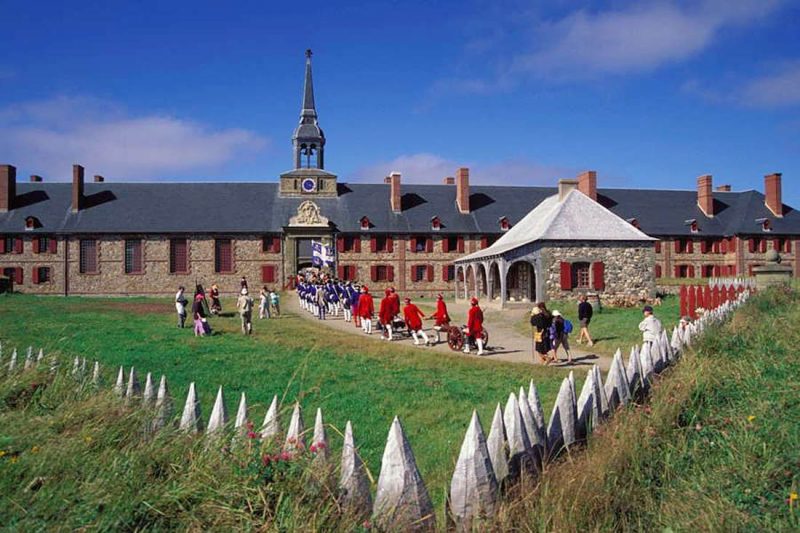 Visit the Fortress of Louisbourg, founded by the French in 1713, in Sydney, Nova Scotia.