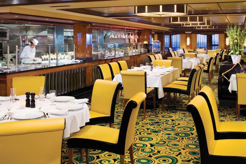 Juicy American steaks paired with cocktails are Cagney's Steakhouse's best sellers on Norwegian Gem cruises.