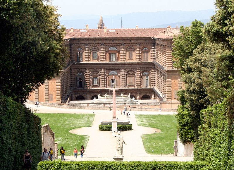 A view from atop Boboli Gardens in Florence, Italy. 