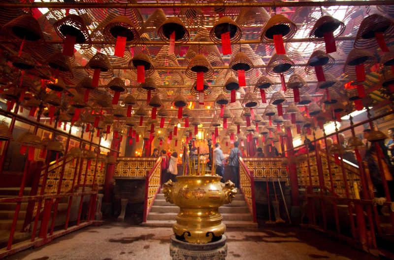 A Man Mo Temple in Hong Kong.