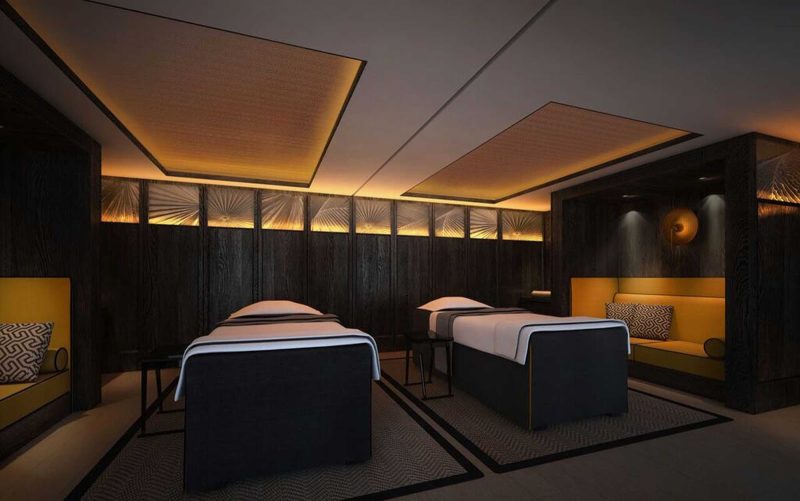 The spa aboard the new luxury cruise ship Scenic Spirit.