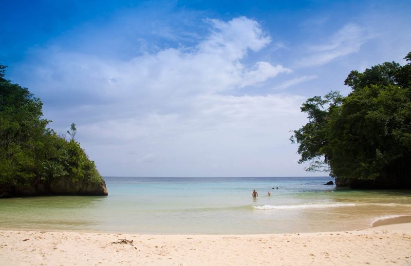 Find some sunny solitude at Frenchman's Cove near Port Antonio, Jamaica.