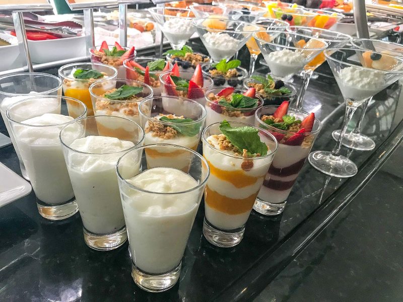Breakfast goodies at specialty restaurant Moderno Churrascaria on Norwegian Jade.