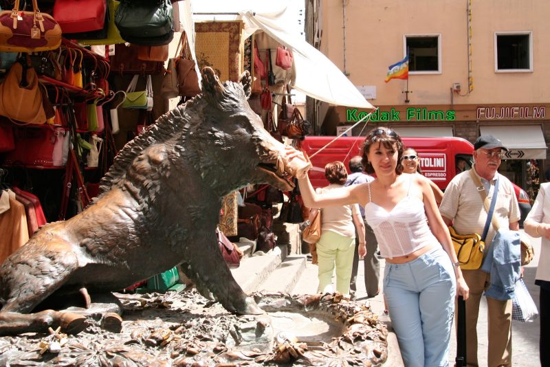 It's said that you rub Florence's bronze boar, Il Porcellino, for good luck.