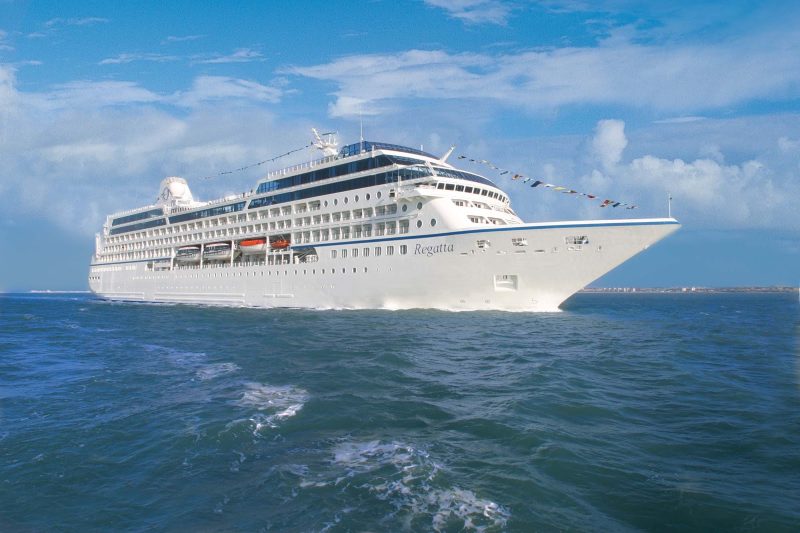 Oceania's Regatta at sea.