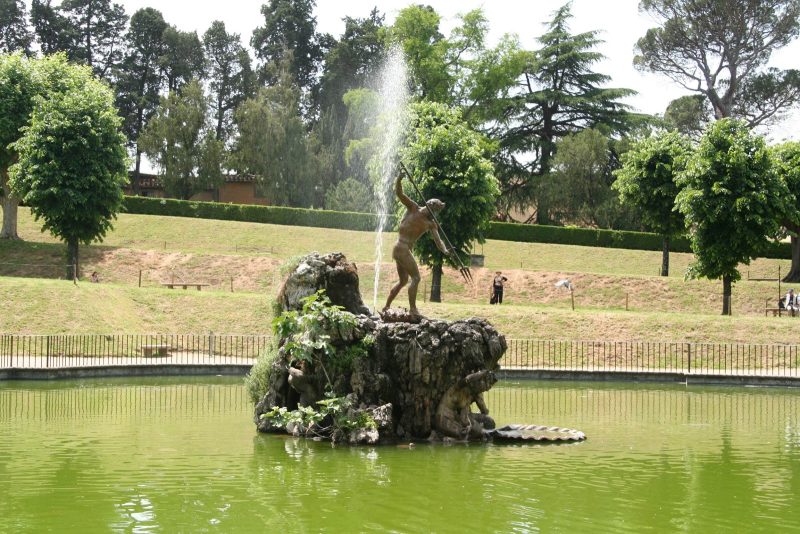The Fountain of the Fork at Boboli Gardens in Florence. 