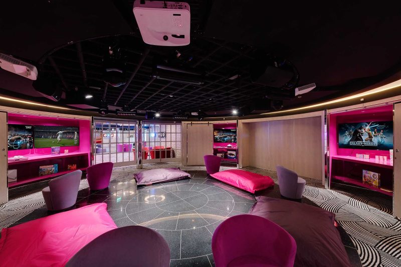 Young people have their own place to hand at the Teen Club on MSC Meraviglia.