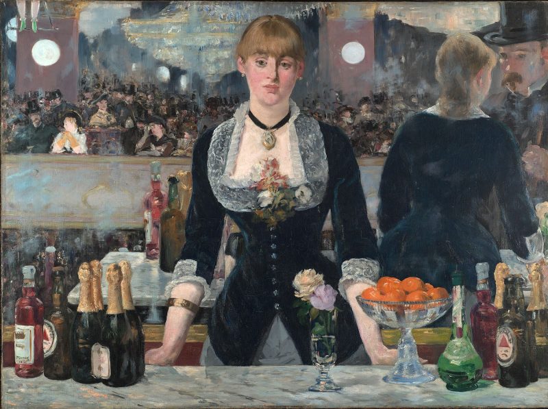 "A Bar at the Folies-Bergère" (1882), by Edouard Manet. See it at the Courtauld Institute of Art in London. 