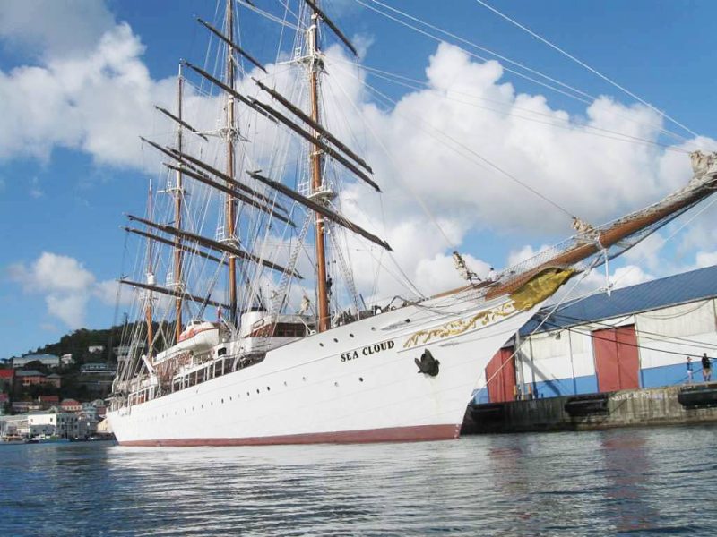 Sea Cloud in Grenada's capital of St. George's.