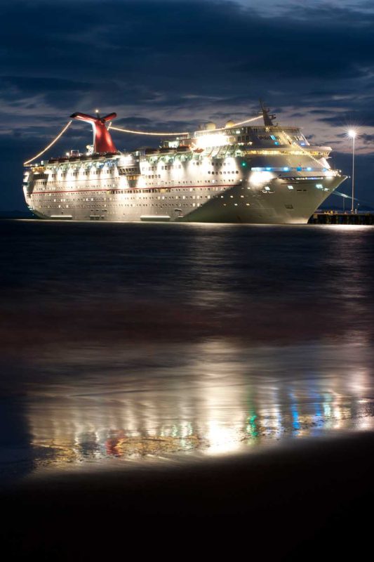 Carnival Inspiration docks for the evening in Costa Rica.