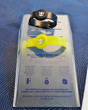 The new RFID WOW bands: Essentially, an easier way to buy stuff on board.