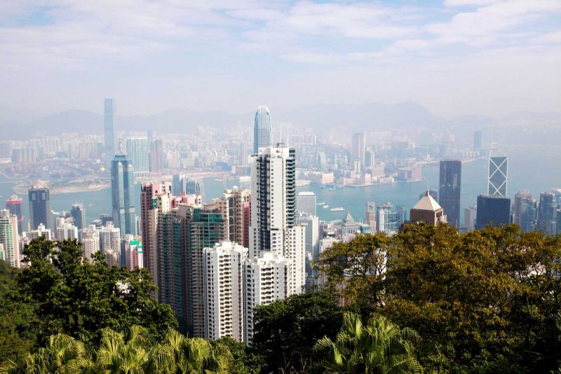 Victoria Peak offers panoramic views of Hong Kong.