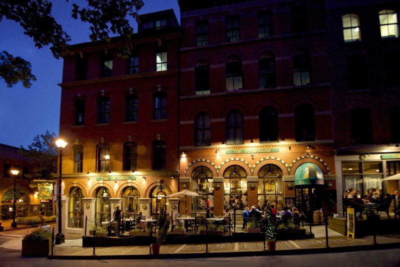 A three-room concept — Tigh an Cheoil (house of music), the Pourhouse and the Snug — comprise the Old Triangle Irish Alehouse in Halifax, Nova Scotia.