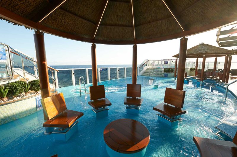 Exclusive to guests staying in Havana staterooms and suites, the Havana Pool has a swim-up bar and a great vibe.