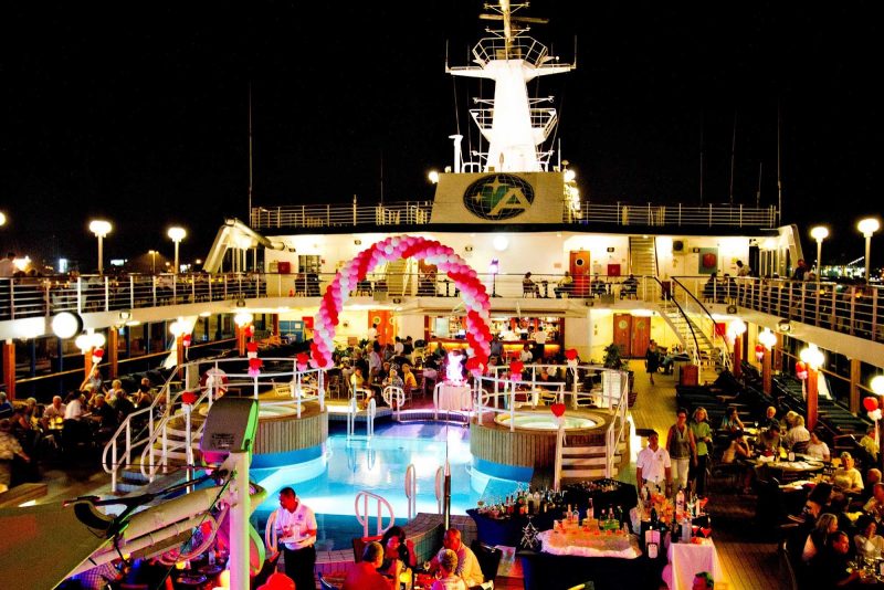 Onboard deck party