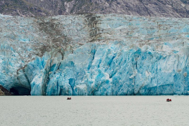 See glaciers close up on a skiff during an UnCruise Adventures sailing.